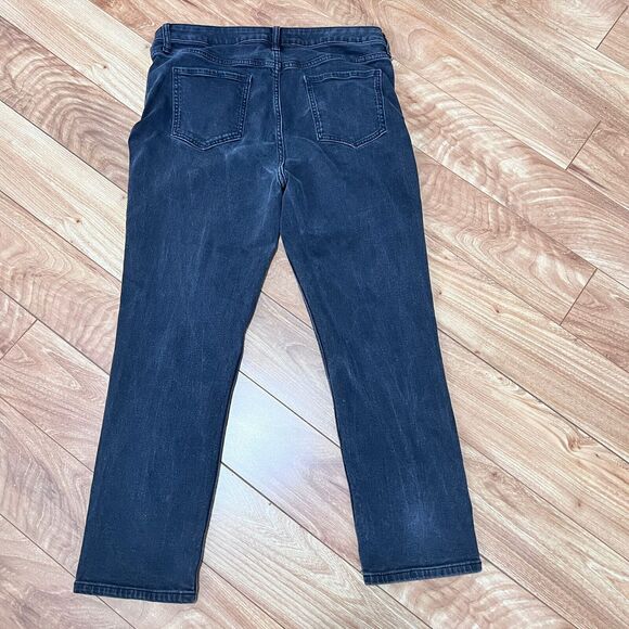 Elizabeth And James The Vintage Straight Black Washed Jeans Size 16 - 33 Basic - Picture 2 of 6